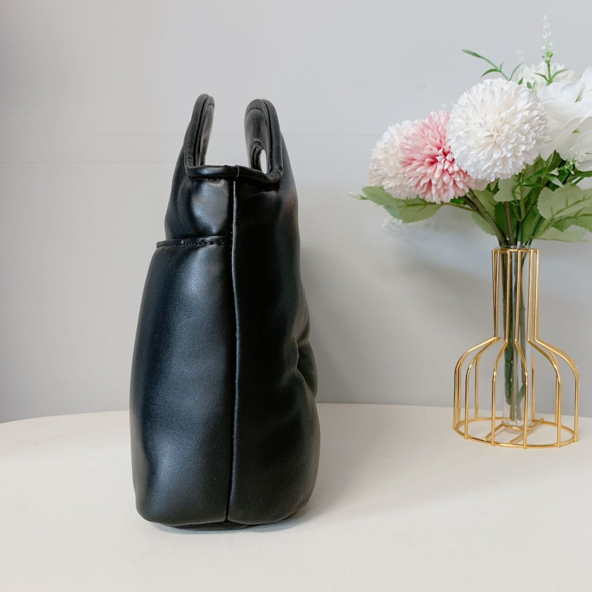 Karl Lagerfeld Cybill LH2DZ2CG Top Handle Satchel IN BLACK STUDDED 194775057373 Karl Lagerfeld Cybill LH2DZ2CG Top Handle Satchel IN BLACK STUDDED 194775057373